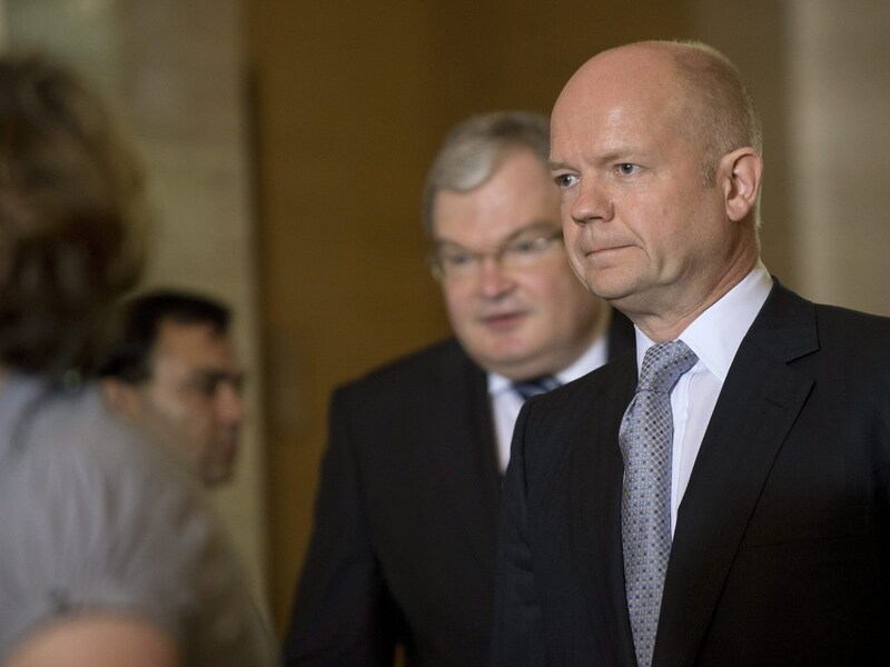 Brits minister van Buitenlandse Zaken William Hague.