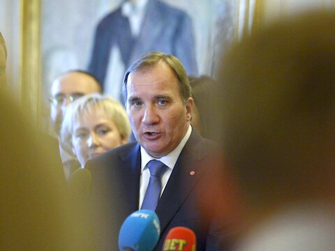 De nieuwe Zweedse premier Stefan Löfven.