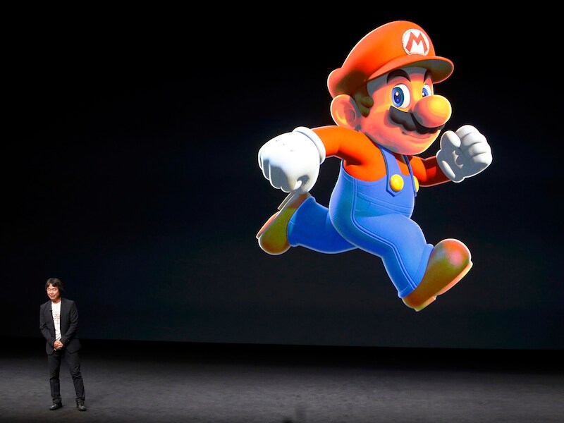 Shigeru Miyamoto van Nintendo maakt het nieuws bekend.