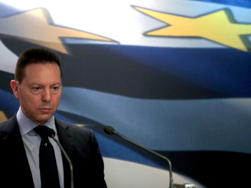 De Griekse minister van Financiën Yannis Stournaras.