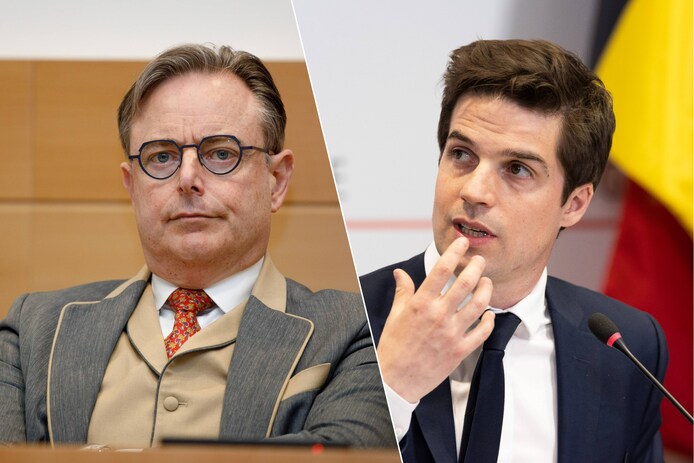 “Vrachtwagens vol wit poeder”: Dermine (PS) beschuldigt De Wever (N-VA ...