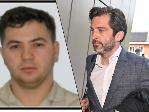 Advocaat Jorgen Van Laer (r.) werd veroordeeld voor het witwassen van geld voor drugsbaas Youssef Ben Azza (l.)