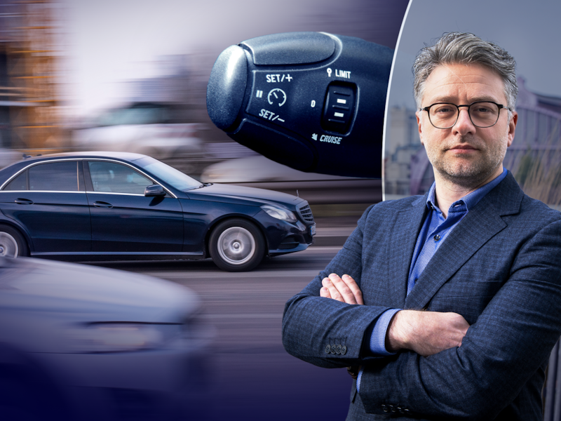 Brecht Vanhaelewyn test slimme cruisecontrol. 