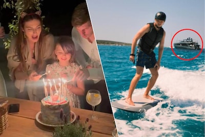 Zó laadde Max Verstappen batterij op voor herstart F1-seizoen: met privéjet naar Sardinië, ‘family time’ op zijn superjacht en racen met golfkar