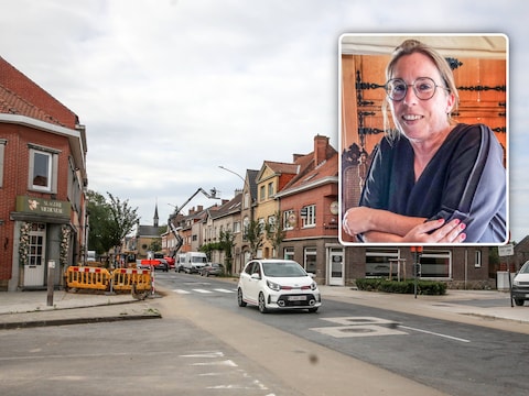 In de Kalfvaart zijn momenteel wegenwerken bezig. Inzet: burgemeester Katrien Desomer: “We willen investeringen logisch op elkaar laten volgen.”