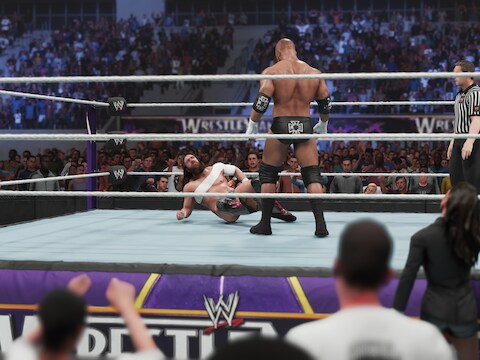 Screenshot uit 'WWE 2K19'.