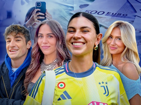 Enkele van financieel succesvolste influencers van Vlaanderen (vlnr): Dennis Van Peel, Sarah Puttemans, Céline Dept en Céline Van Ouytsel. 