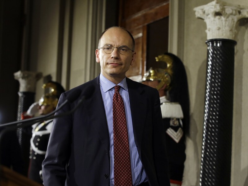Enrico Letta, plaatsvervangend leider van de Democratische Partij (PD).