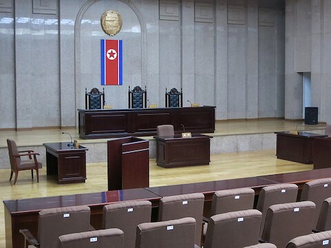 Het Hooggerechtshof in Pyongyang.