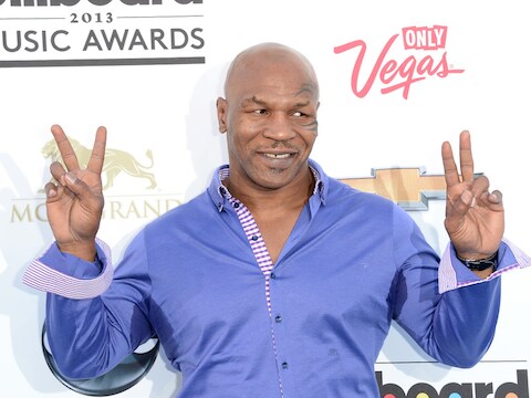 Mike Tyson op de rode loper van de Billboard Music Awards op 19 mei in Las Vegas.