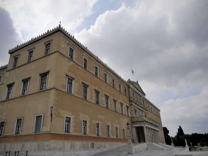 Het Griekse parlement in Athene.