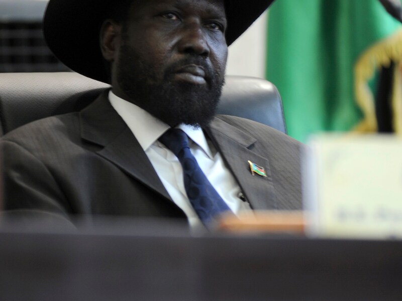 De president van Zuid-Soedan Salva Kiir.
