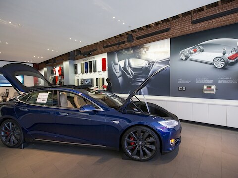 Een Tesla P85D.
