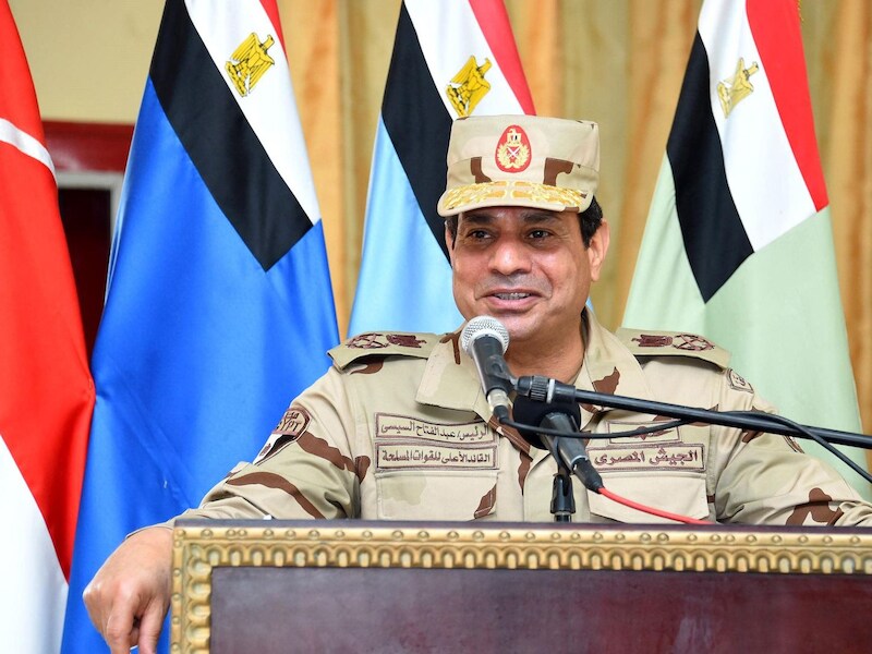 De Egyptische president Abdel Fattah Al-Sisi.