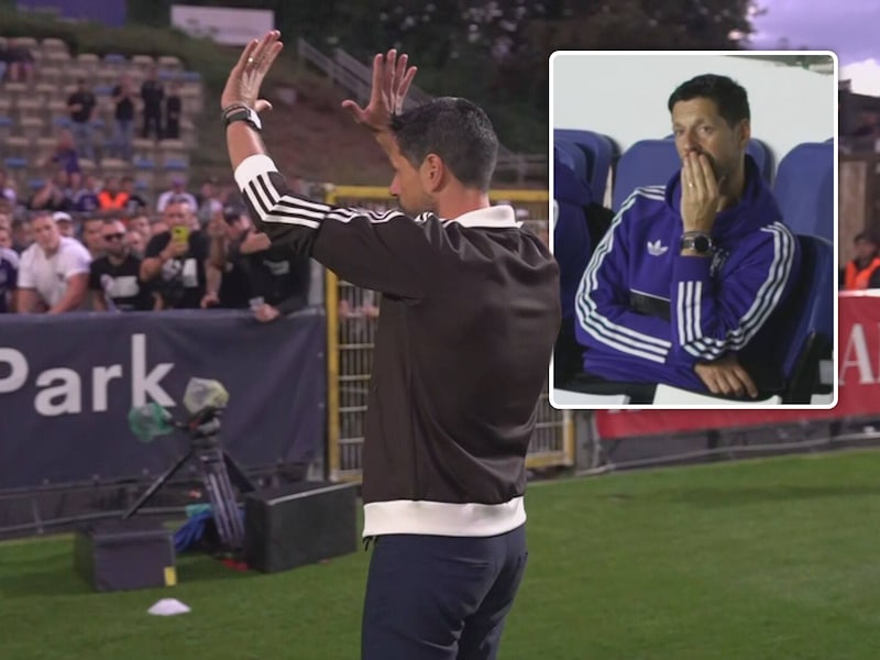 “Dit verlies is míjn fout”: coach Vítor Bruno neemt schuld op zich bij kwade Anderlecht-fans en staart vervolgens minutenlang voor zich uit op de bank