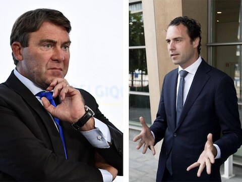 De Belgische minister van Landbouw Denis Ducarme en de Nederlandse staatssecretaris van Economische Zaken Martijn van Dam.