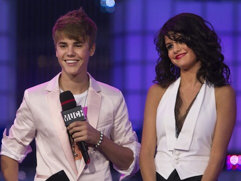 Justin en Selena in 2011.
