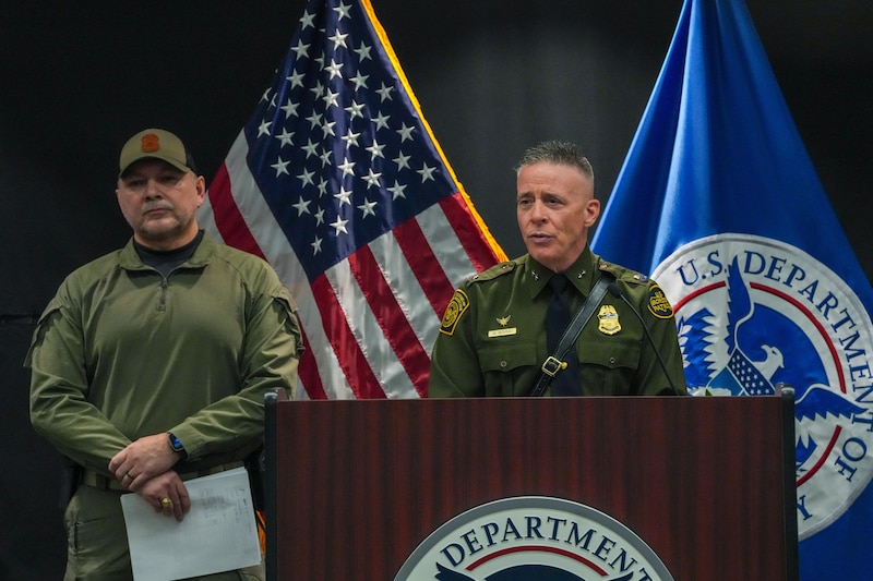 Greg Bovino, el comandante de la Patrulla Fronteriza de Estados Unidos.