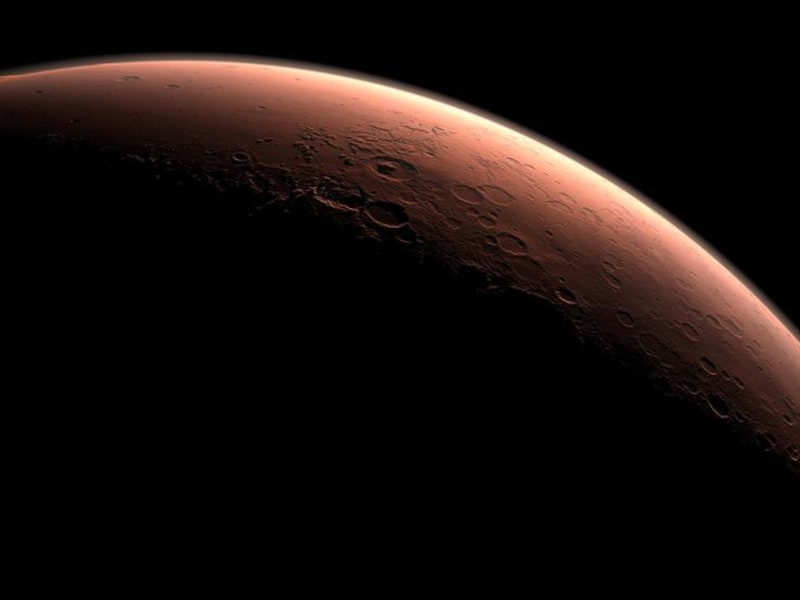 Eel deel van de planeet Mars
