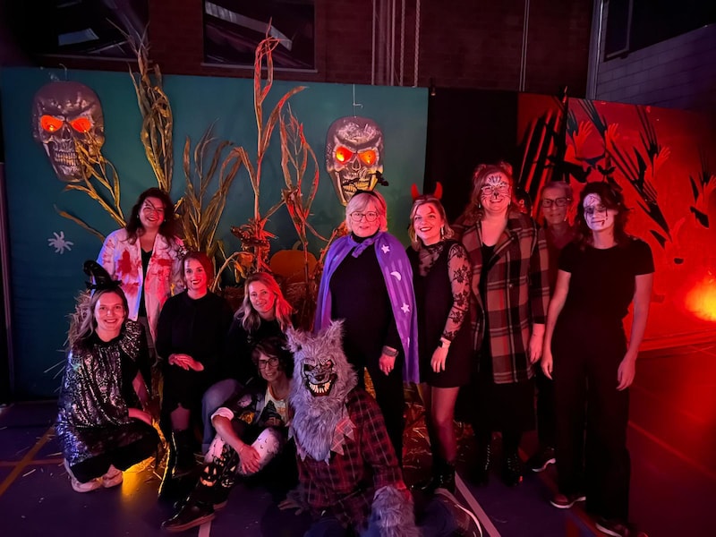 Het halloweenfestival in Nazareth. 