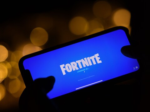 Het openingsscherm van het populaire spel Fortnite. 