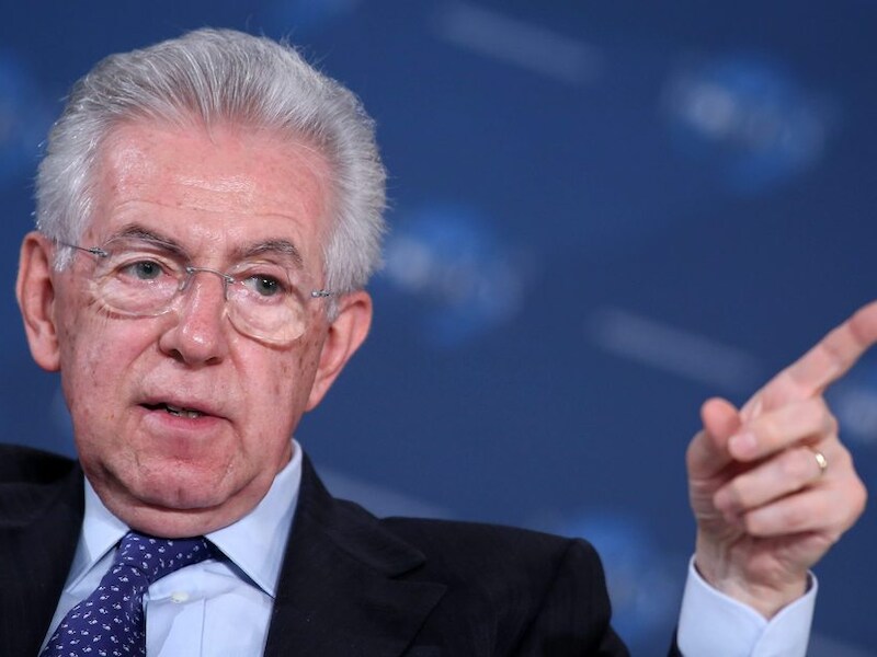 Premier van Italië Mario Monti.