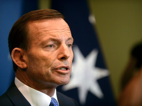 De Australische premier Tony Abbott.