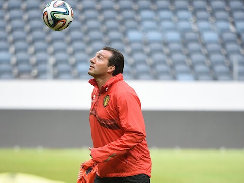 Marc Wilmots houdt een balletje hoog