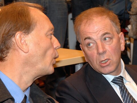 Pol Hauspie en Jo Lernout in 2007.