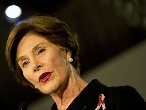 Laura Bush, de voormalige first lady van de Verenigde Staten.