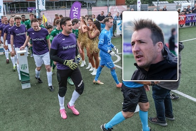 Met Andy Peelman als ambiancemaker... BV’s en G-voetballers 
