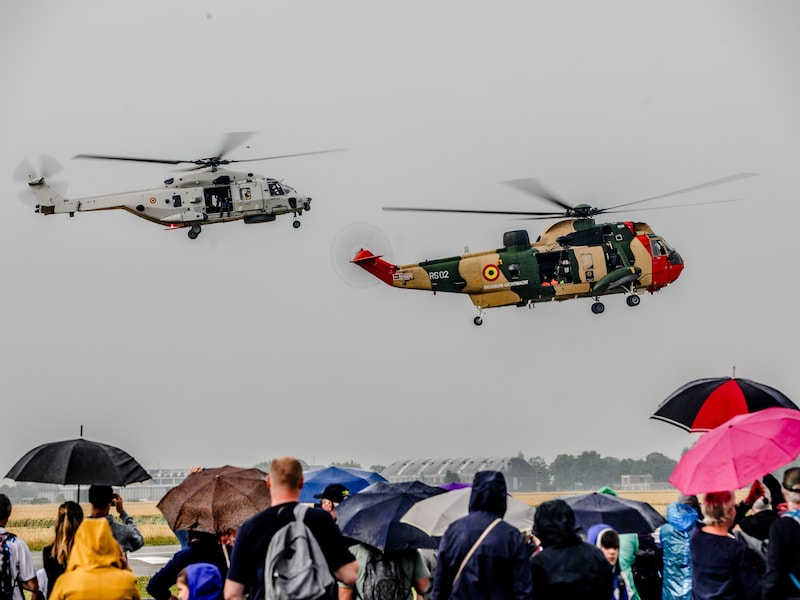De Seaking (met legerkleuren) tijdens een opendeur van de luchtmachtbasis een tijdje terug