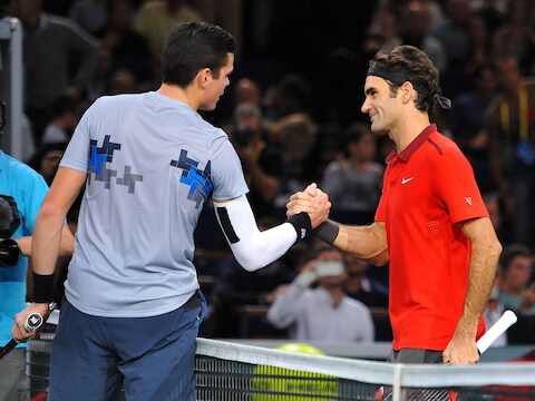 Roanic vloerde favoriet Federer.