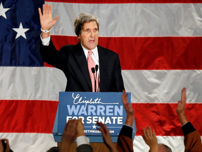John Kerry was in 2004 zelf nog presidentskandidaat voor de Democraten.