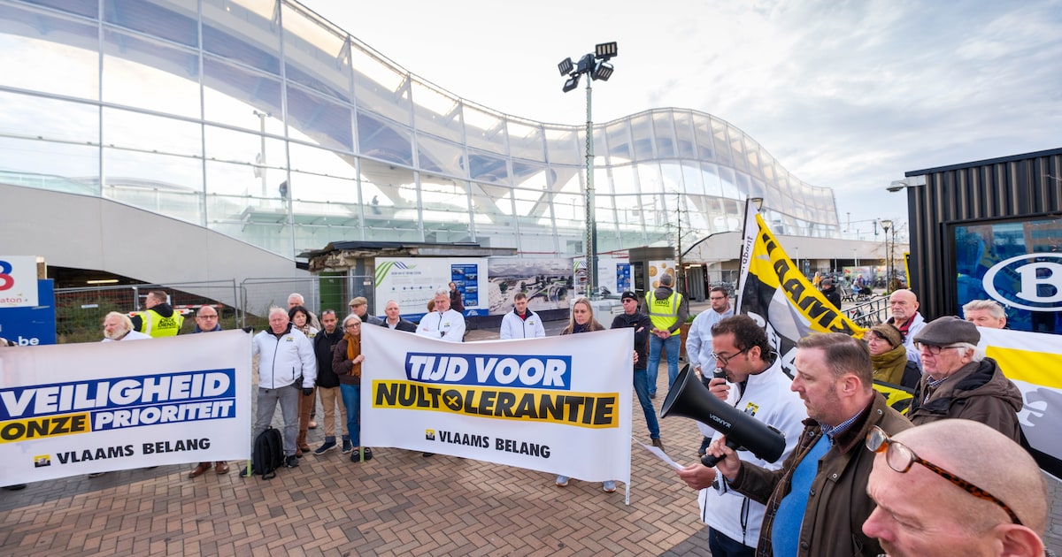 Vlaams Belang protesteert aan station tegen geweld: “De tijd van vrijblijvende verklaringen is voorb