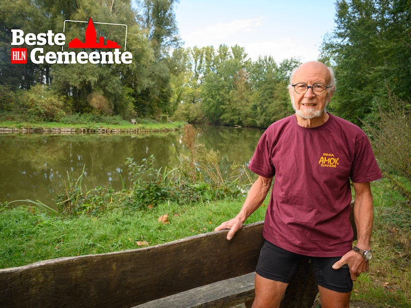 Jean-Marie Schepens op zijn lievelingsplekje: ‘den ouden end’, een oude Scheldearm waarin vroeger een eiland met een boerderij lag.