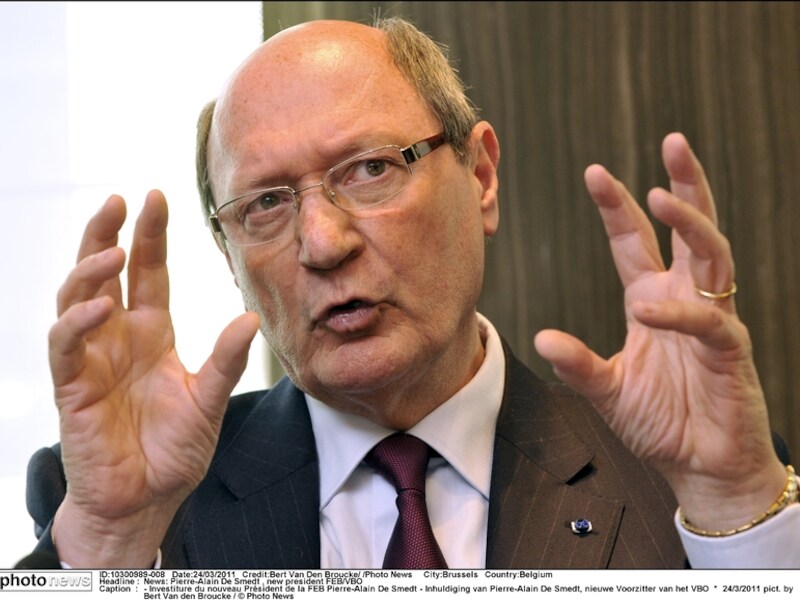 Pierre Alain De Smedt, VBO-voorzitter, betreurt de vakbondsacties van vandaag.