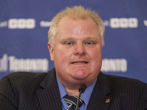 Burgemeester Rob Ford van Toronto.