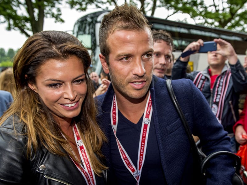 Rafael van der Vaart en Sabia Boulahrouz.