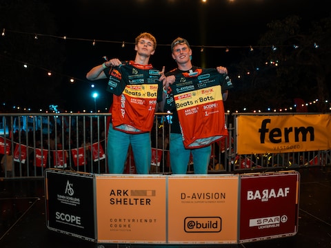 Rens Wursten en Olaf ten Klooster toonden zich de beste op het BK Beerpong.