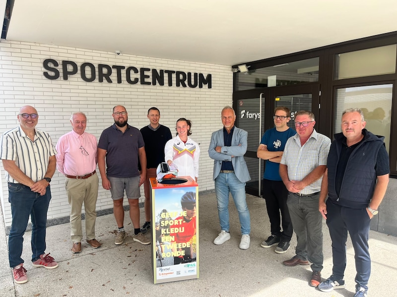 Stad Gistel en Kringwinkel geven sportmateriaal een tweede leven en topatlete Rani Vincke gaf het goede voorbeeld