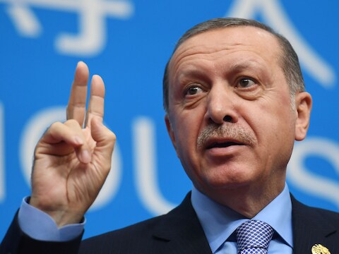 De Turkse president Erdogan.