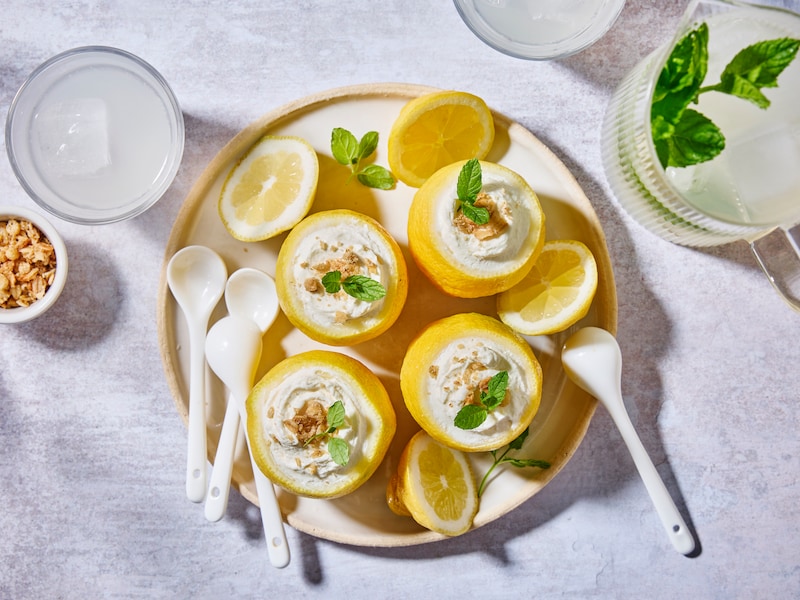 Het perfecte zomerse dessert: gevulde citroenen met citroenmascarpone