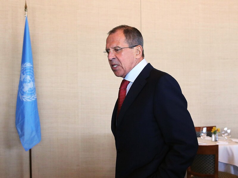 De Russische buitenlandminister Sergej Lavrov.