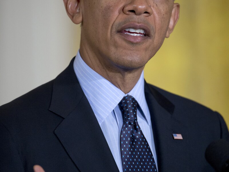 De Amerikaanse president Barack Obama.