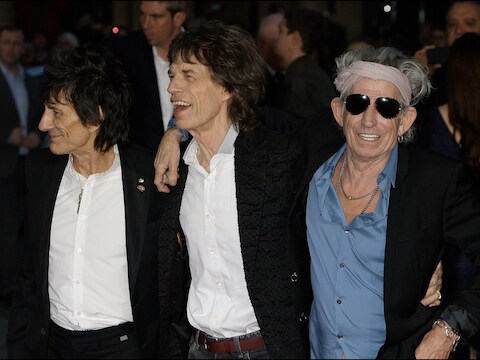 Ron Wood, Mick Jagger en Keith Richards waren vorige week de eregasten op het filmfestival van Londen.