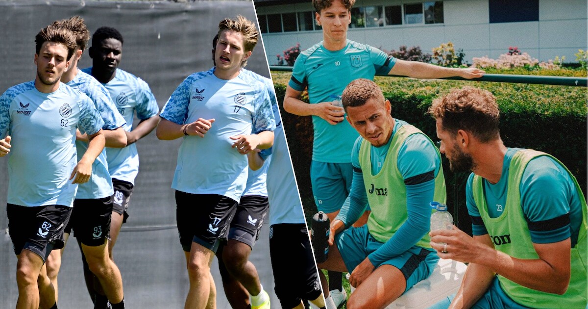 Club-spelers aangekomen in Westkapelle voor eerste training - Anderlecht traint deze week meteen twe