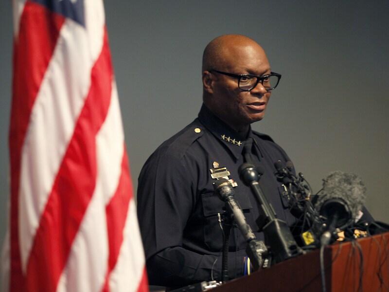 Politiecommissaris David Brown.