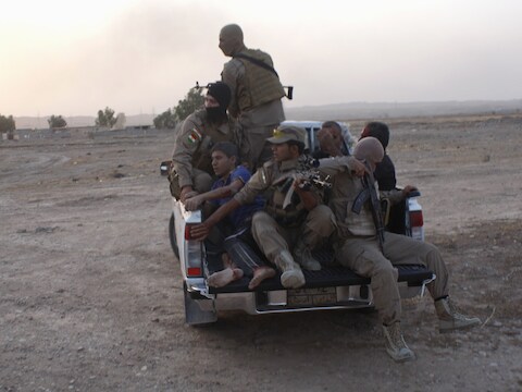Koerdische Peshmerga-troepen bestrijden aanvallen van de ISIS nabij het Iraakse Jalawla. (Archieffoto)