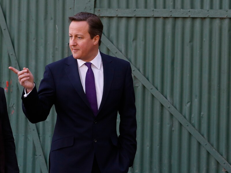 De Britse premier David Cameron.